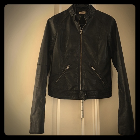 Black Faux Leather Jacket