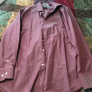 Long sleeved dress shirt red