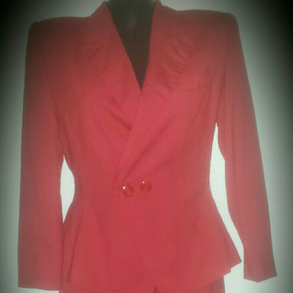 Red Skirt Suit