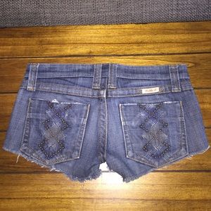 Custom denim Frankie B shorts