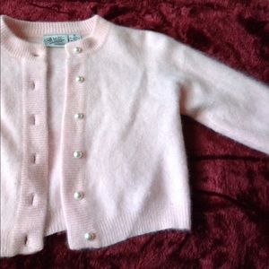 Vintage 90s brass plum 50's style cardigan