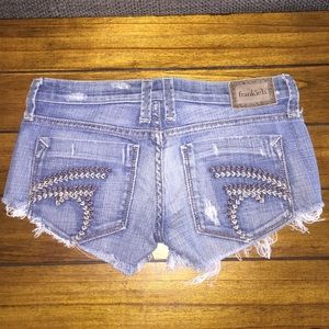 Custom denim Frankie B shorts