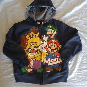 Boys Nintendo Brand Mario Hooded Jacket