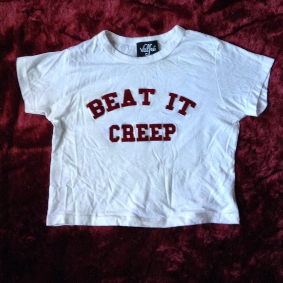 Valfre beat it creep crop top