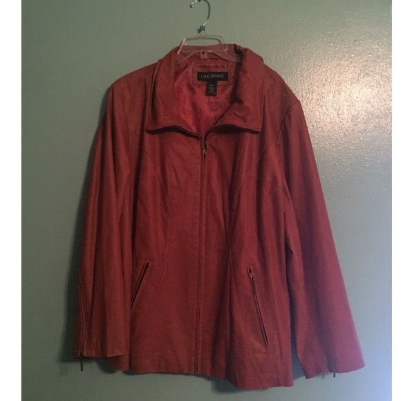 NWOT Rust Color Leather Jacket