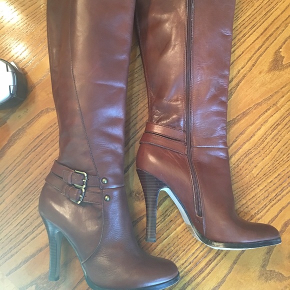 Arturo Chang Leather High Heel Boot - Picture 2 of 3