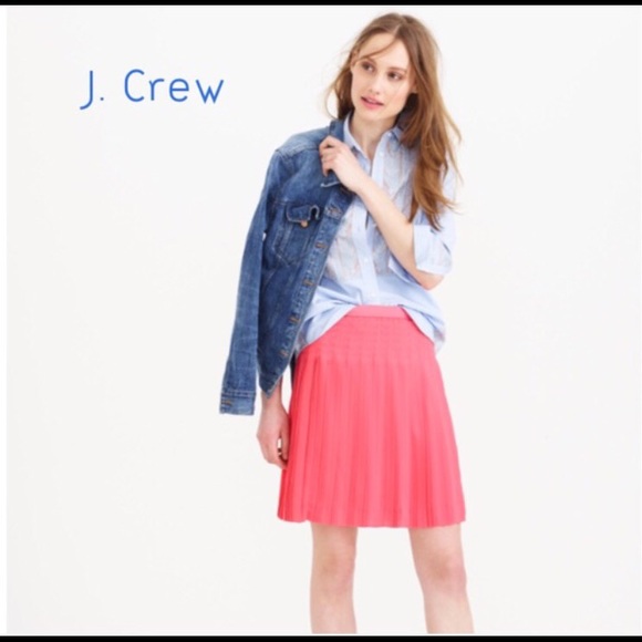 J. Crew stitched down pleated skirt