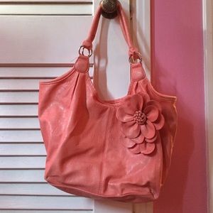 Coral flower purse
