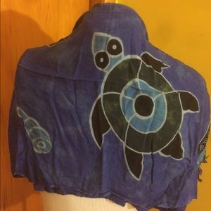Turtles and shells scarf or sarong!