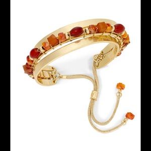 INC Mixed Stone Slide Bracelet. Fall Rustic Look