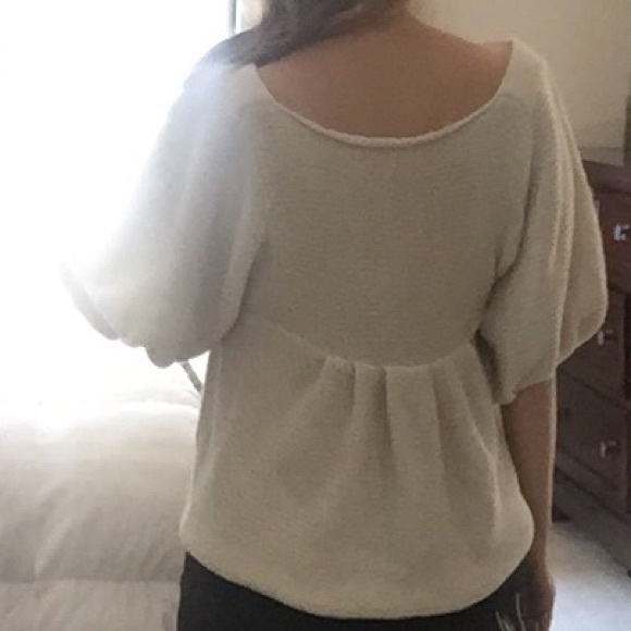 Free People puff sleeve crop top sweater - Picture 3 of 4