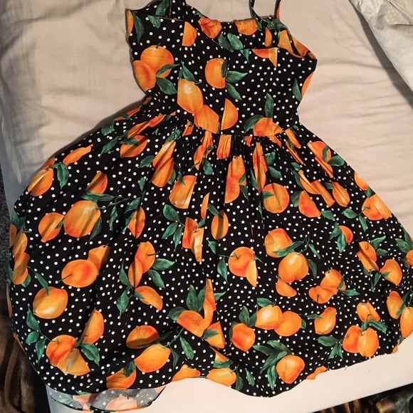 Bernie Dexter 1950s Paris Swing Dress oranges - Picture 3 of 3