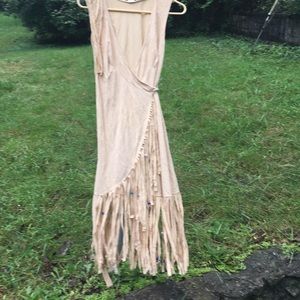 Beaded fringe dress. So cute!!!!! Wrap around.