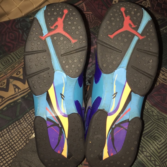 Retro Air Jordan 8 (Aqua) color way size 5y - Picture 4 of 4