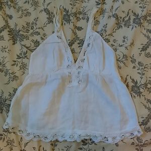 White Beach Style Tank