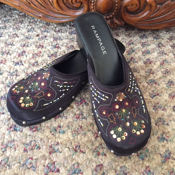 Embellished clogs by Rampage