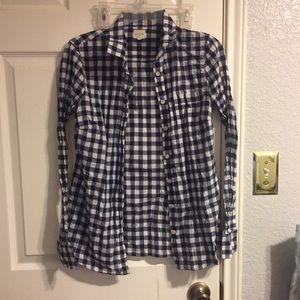 Jcrew perfect shirt in gingham