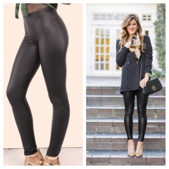 🎉LAST ONE🎉 NWT Faux Leather Leggings - Picture 2 of 4