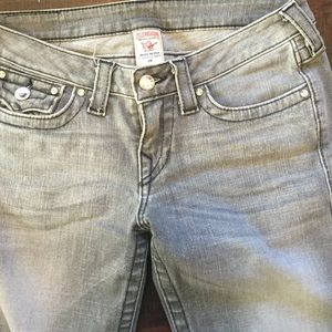 True religion grey skinny jeans
