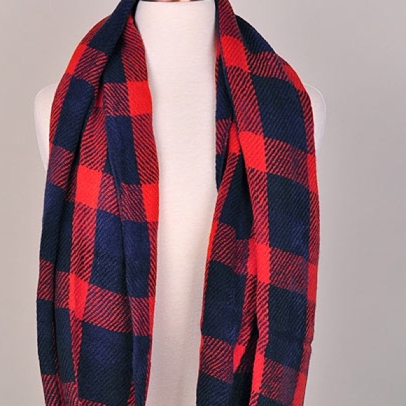 LAST ONE LEFT Buffalo Check Infinity Scarf - Picture 3 of 4