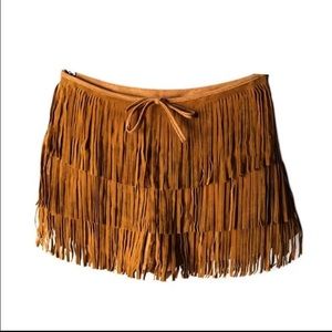 fringe shorts