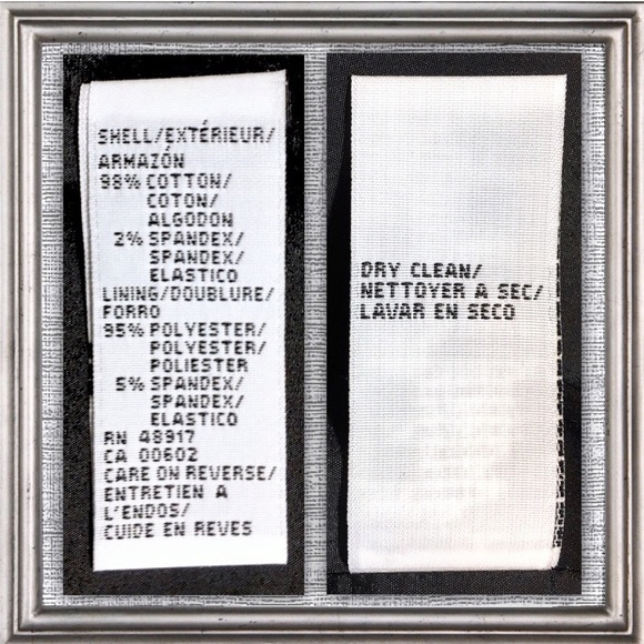 Calvin Klein Cotton 3/4 Sleeve Trapeze Blazer XS 4 - Picture 4 of 4