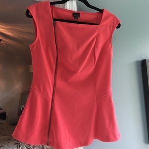 Coral peplum