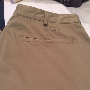 Khaki Nike Golf Dri Fit golf pants