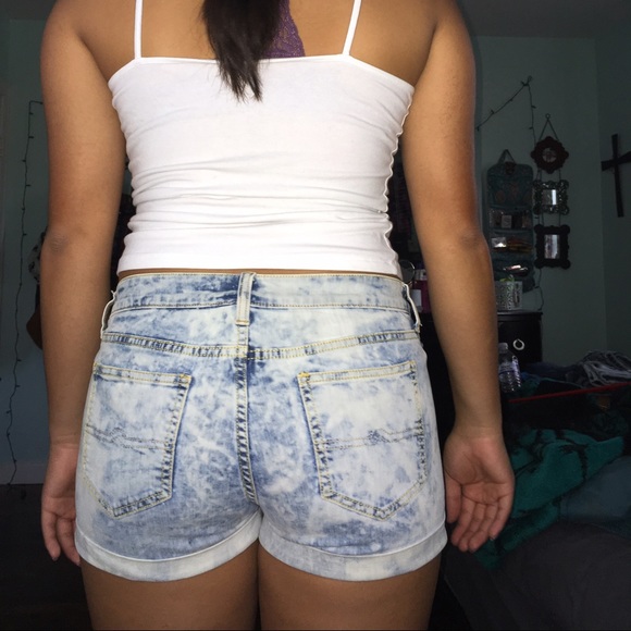 white and blue shorts - Picture 3 of 3