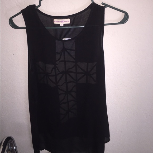 black tank top