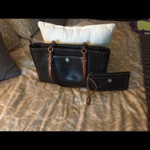 Authentic Coach pebble leather bag