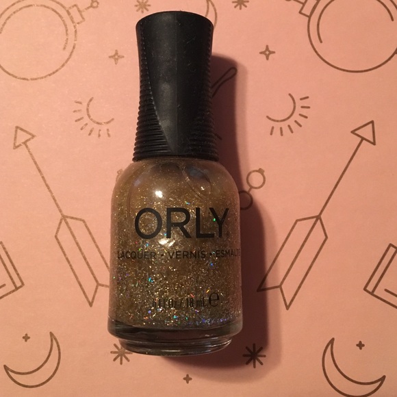 Orly Lavish Bash gold sparkle nail polish