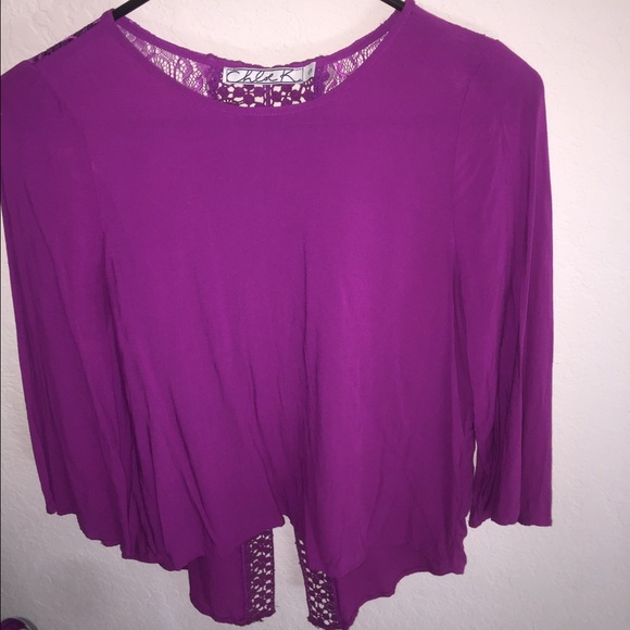 purple blouse