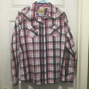 Cowgirl Legend long sleeve bling top