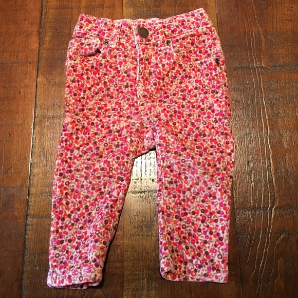Gap Floral Corduroys