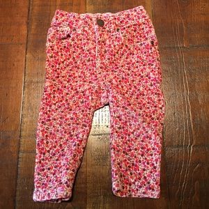 Gap Floral Corduroys