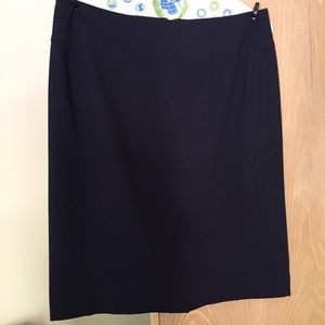 DONATING SUN 11/13 Talbots Ponte Blue Skirt