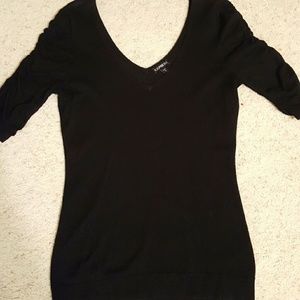 Express Ruched Sleeve Sweater