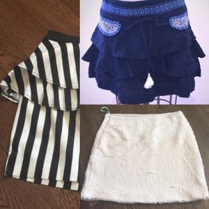 All 3 skirts Juicy Couture and Forever 21 for $10!