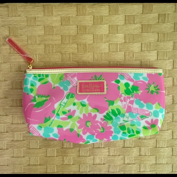 Lilly Pulitzer makeup or accessory bag