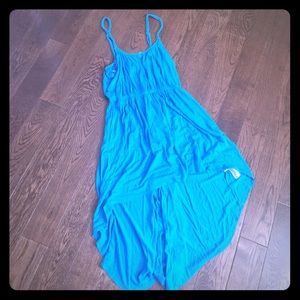 High low cotton summer dress blue. Forever 21