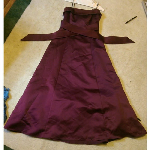 Burgundy formal dress