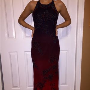 JMCD Silk beaded Ombré dress