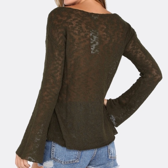 🎉LAST ONE🎉NWT Loose Knit L/S Tape Sweater - Picture 3 of 4