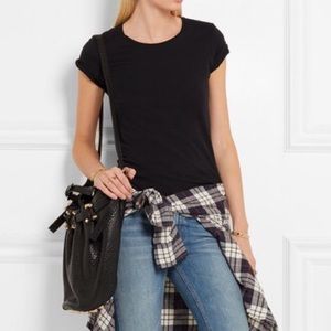 ALEXANDER WANG HANDBAG: BLACK WITH ROSE GOLD