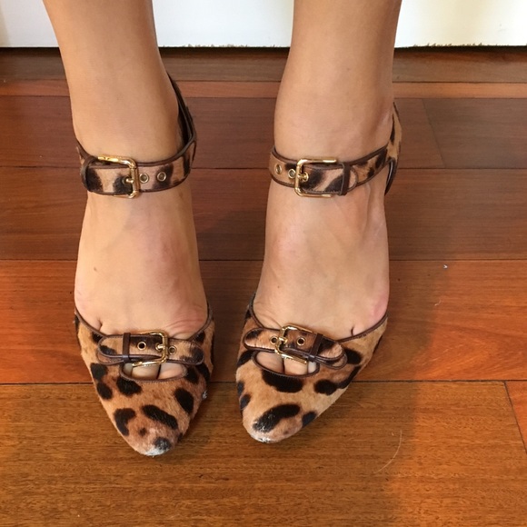 Dolce & Gabbana Leopard Haircalf Mary Jane