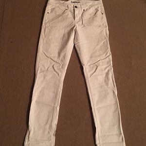 White Denim Pants