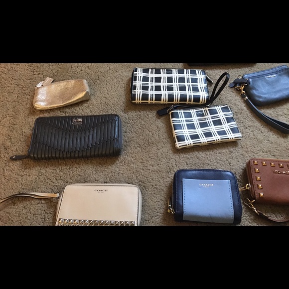 Coach wristlets, wallets and accessories