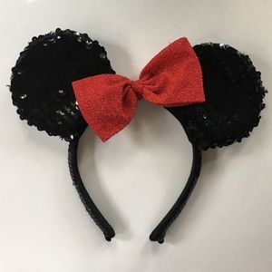 Sequined Minnie Mouse Ears