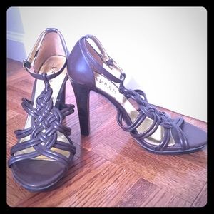 NEW Lauren, RL brown heel sandals